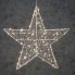 Звезда декоративная серебряная, диам. 58 см, 120 led, 