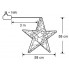 Звезда декоративная серебряная, диам. 58 см, 120 led, 